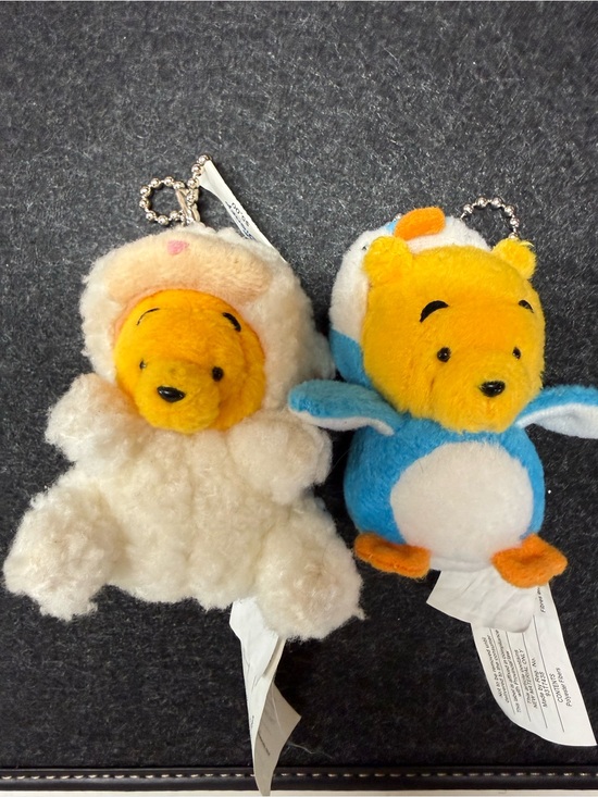 Disney Accessories - Disney store set of 2 Winnie the Pooh Plush Keychain fob penguin Outfit lamb sui